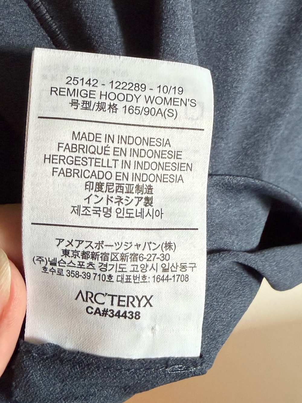 ARC’TERYX- size small , navy Women's Remige Hoody - Picture 4 of 6